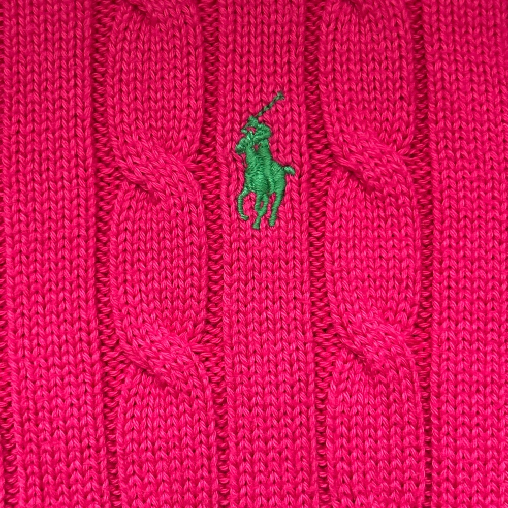 Ralph Lauren Pink Cable Knit Sweater - Picture 3 of 3